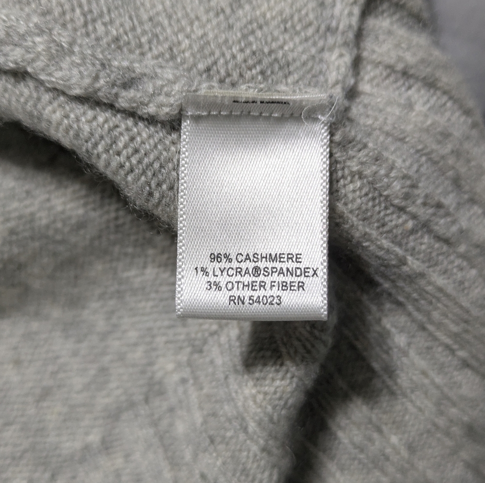 Banana Republic Gray Cashmere Cardigan Sweater Size Small - Picture 6 of 6